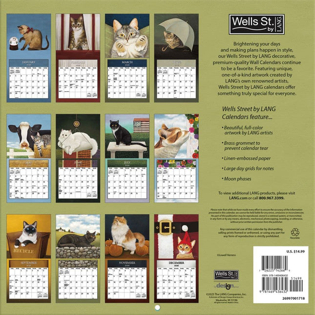 Wells st. by Lang Cats Kalender 2026