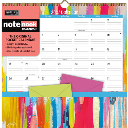 Wells st. by Lang Ettavee Pocket Note Nook Kalender 2027