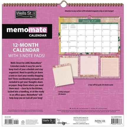 Wells st. by Lang Patina Vie Memo Kalender 2026