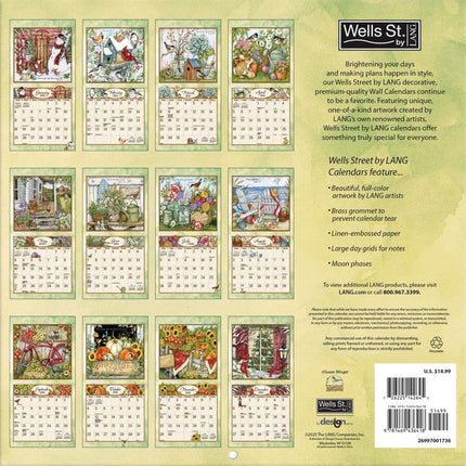Wells st. by Lang Roosters Kalender 2026