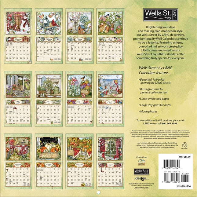 Wells st. by Lang Roosters Kalender 2026