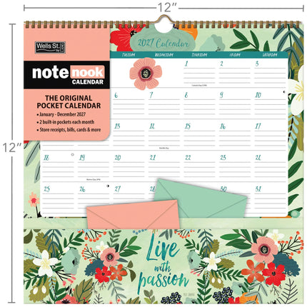 Wells st. by Lang Shine Within Pocket Note Nook Kalender 2027