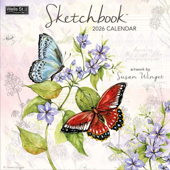 Wells st. by Lang Sketchbook Kalender 2026