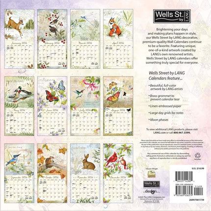 Wells st. by Lang Sketchbook Kalender 2026