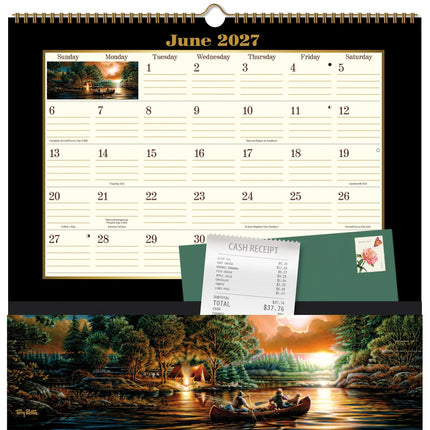Wells st. by Lang Terry Redlin Pocket Note Nook Kalender 2026