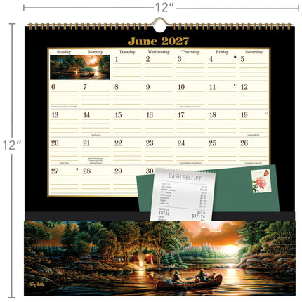 Wells st. by Lang Terry Redlin Pocket Note Nook Kalender 2026