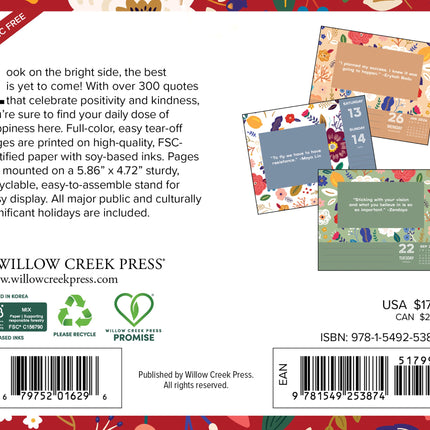Willow Creek 365 dagen Positiviteit Scheurkalender 2026 Boxed