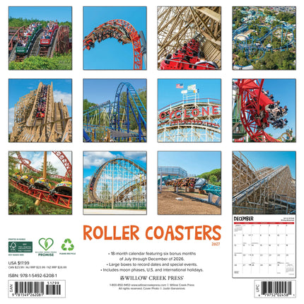 Willow Creek Achtbanen Kalender 2026