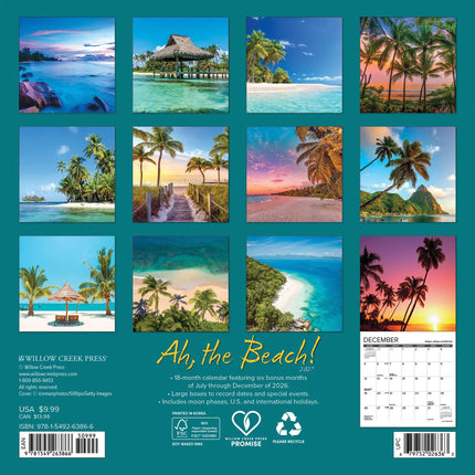 Willow Creek Ah, the Beach! Kalender 2027 Mini