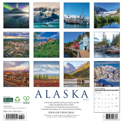 Willow Creek Alaska Kalender 2026