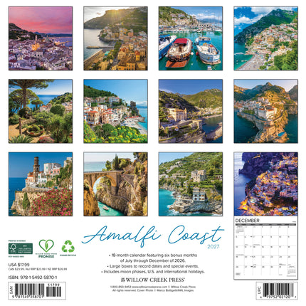 Willow Creek Amalfikust Kalender 2027