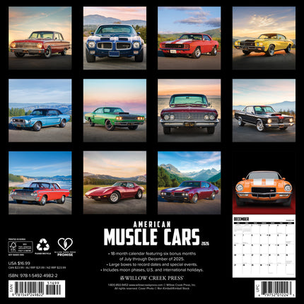 Willow Creek American Muscle Cars Kalender 2026
