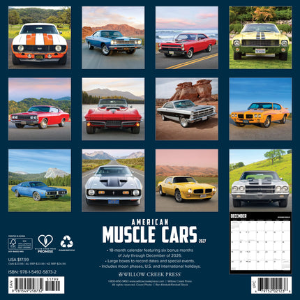 Willow Creek American Muscle Cars Kalender 2027