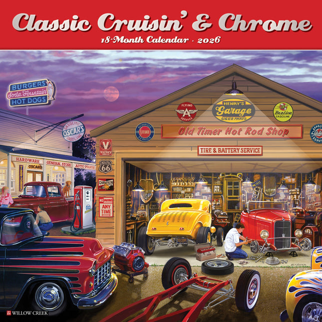 Willow Creek Amerikaanse Vintage Voertuigen Kalender 2026