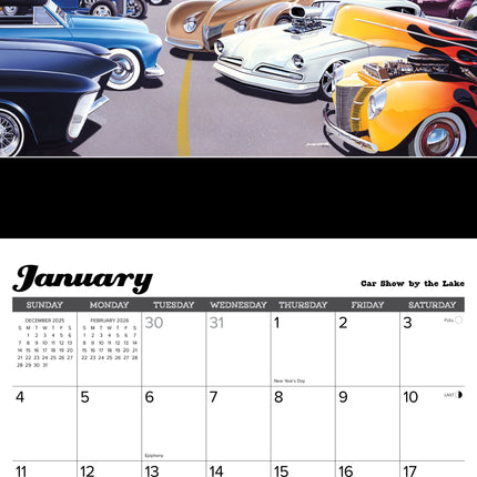 Willow Creek Amerikaanse Vintage Voertuigen Kalender 2026