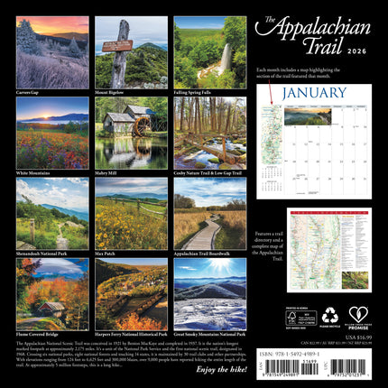 Willow Creek Appalachian Trails Kalender 2026