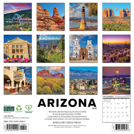 Willow Creek Arizona Kalender 2026
