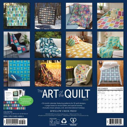Willow Creek Art of the Quilt Kalender 2026