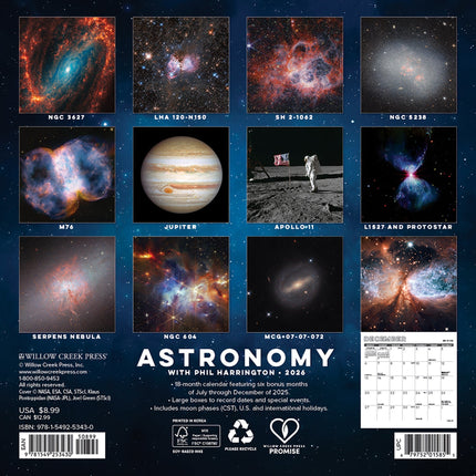 Willow Creek Astronomie Kalender 2026 Mini