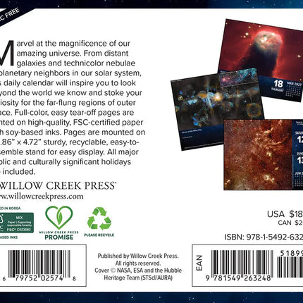 Willow Creek Astronomie Scheurkalender 2027 Boxed