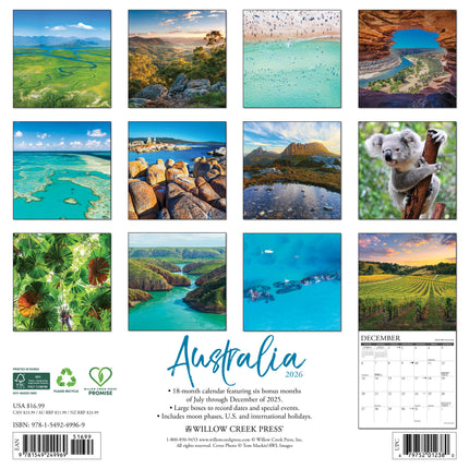 Willow Creek Australië Kalender 2026
