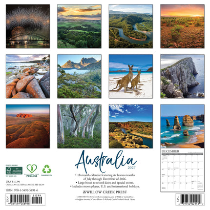 Willow Creek Australië Kalender 2026