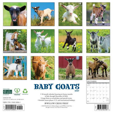Willow Creek Baby Geitjes Kalender 2027