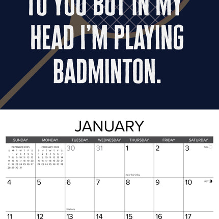 Willow Creek Badminton Kalender 2026