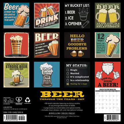Willow Creek Beer- Through the Years Kalender 2027