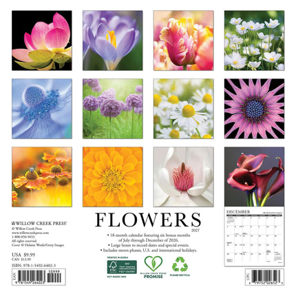 Willow Creek Bloemen Kalender 2027 Mini