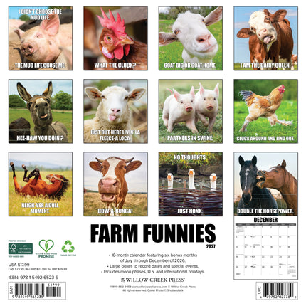 Willow Creek Boerderij grappen Kalender 2027