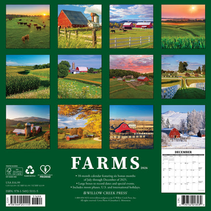 Willow Creek Boerderij Kalender 2026