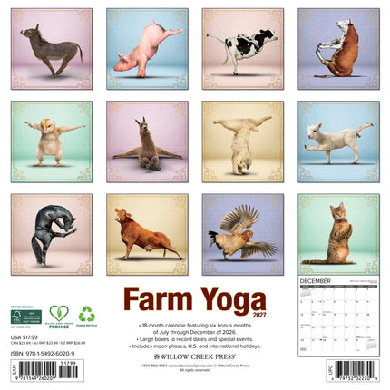Willow Creek Boerderij Yoga Kalender 2026