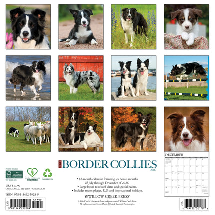 Willow Creek Border Collie Kalender 2026
