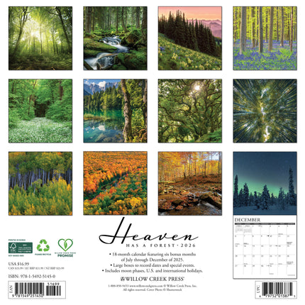 Willow Creek Bos Kalender 2026