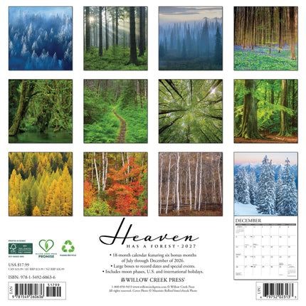 Willow Creek Bos Kalender 2027
