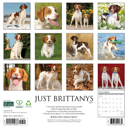 Willow Creek Brittany Spaniel Kalender 2027