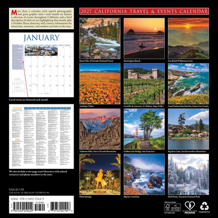 Willow Creek Californië Kalender 2027