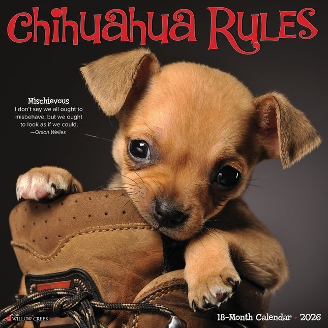 Willow Creek Chihuahua Rules Kalender 2027