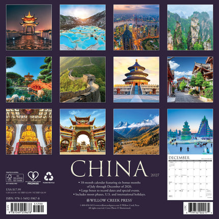 Willow Creek China Kalender 2027