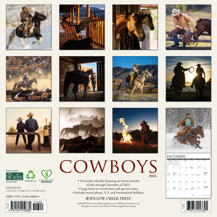 Willow Creek Cowboys Kalender 2026
