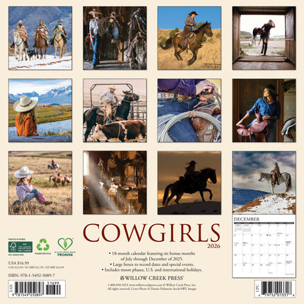 Willow Creek Cowgirls Kalender 2026