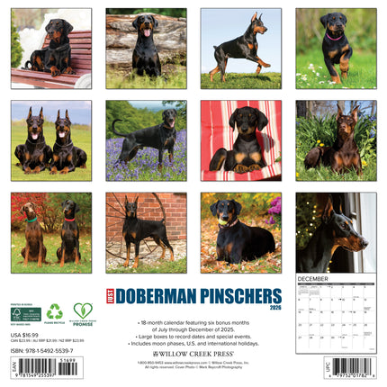 Willow Creek Dobermann Kalender 2026