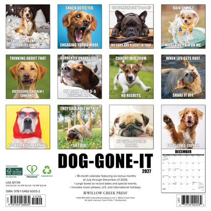 Willow Creek Dog-Gone-It Kalender 2027