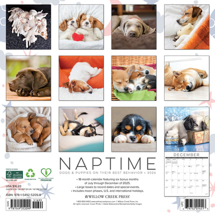 Willow Creek Dog Naps Kalender 2026