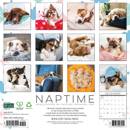 Willow Creek Dog Naps Kalender 2026