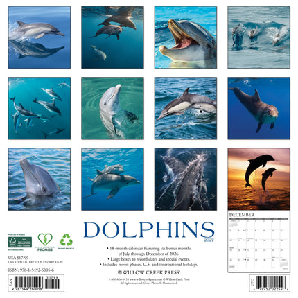 Willow Creek Dolfijnen Kalender 2026