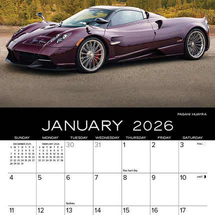 Willow Creek Dream Cars Kalender 2026 Mini