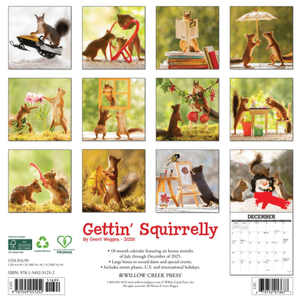 Willow Creek Eekhoorn Kalender 2026
