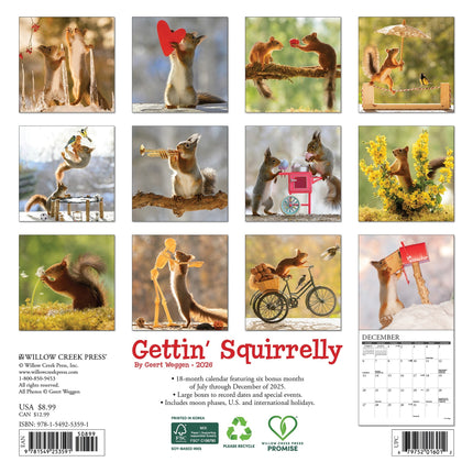Willow Creek Eekhoorn Kalender 2026 Mini
